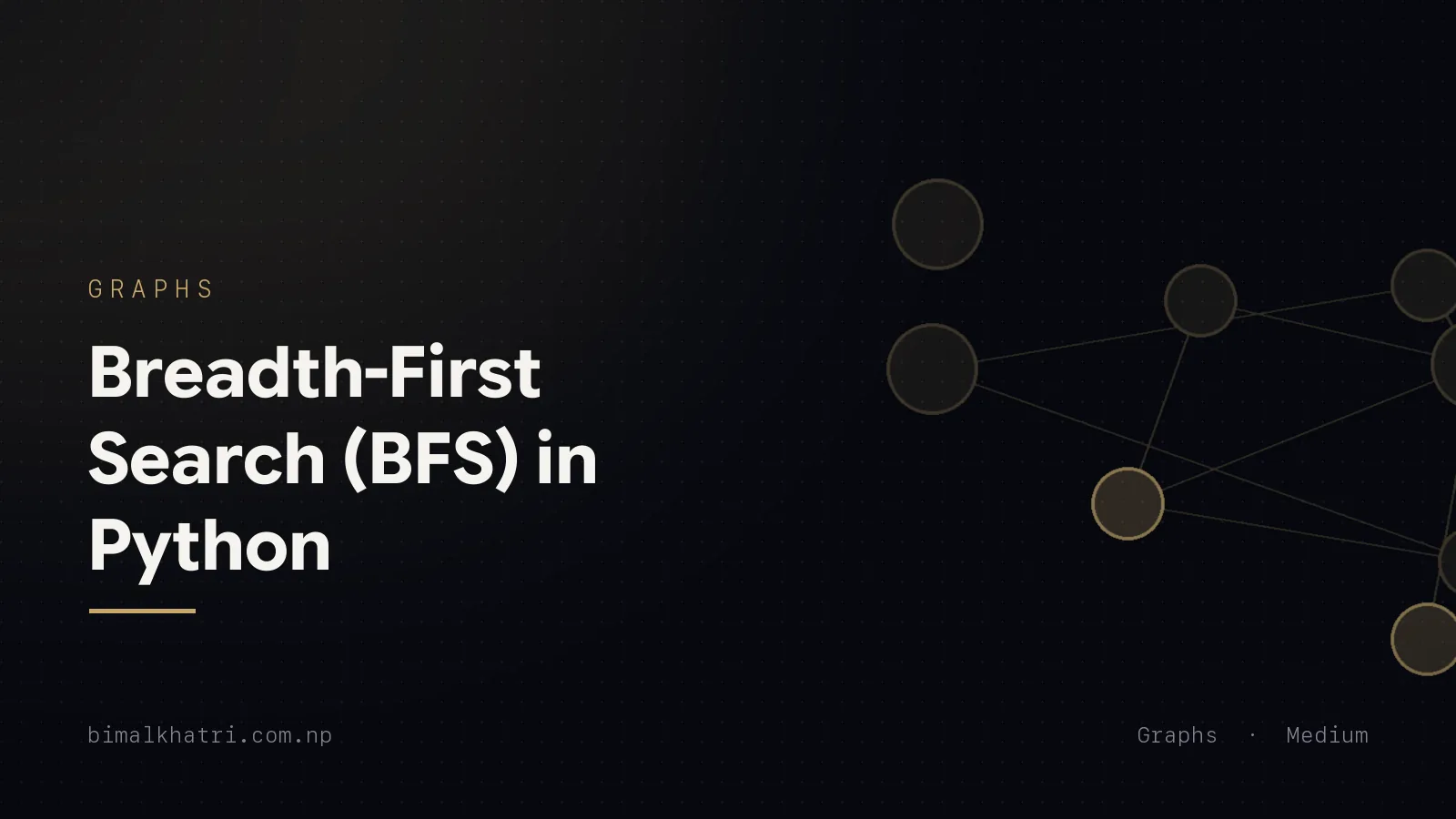 Breadth-First Search (BFS) in Python: Shortest Paths, Level by Level