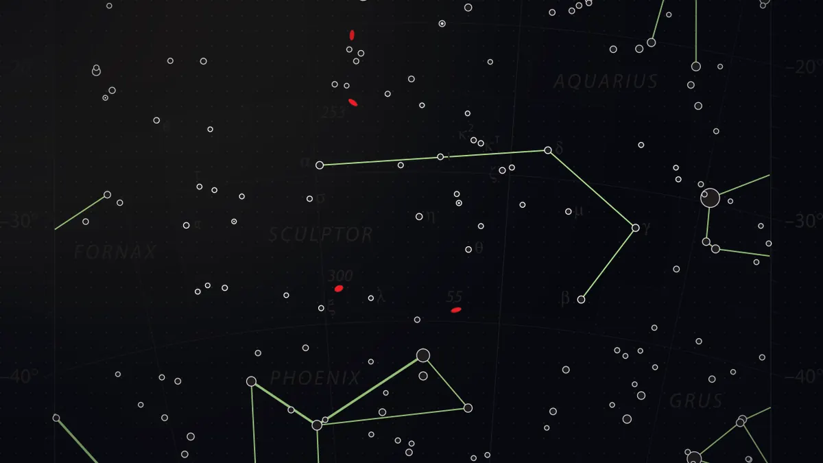 Sculptor Constellation: The Sculptor's Studio, and a Galaxy You Can Actually See